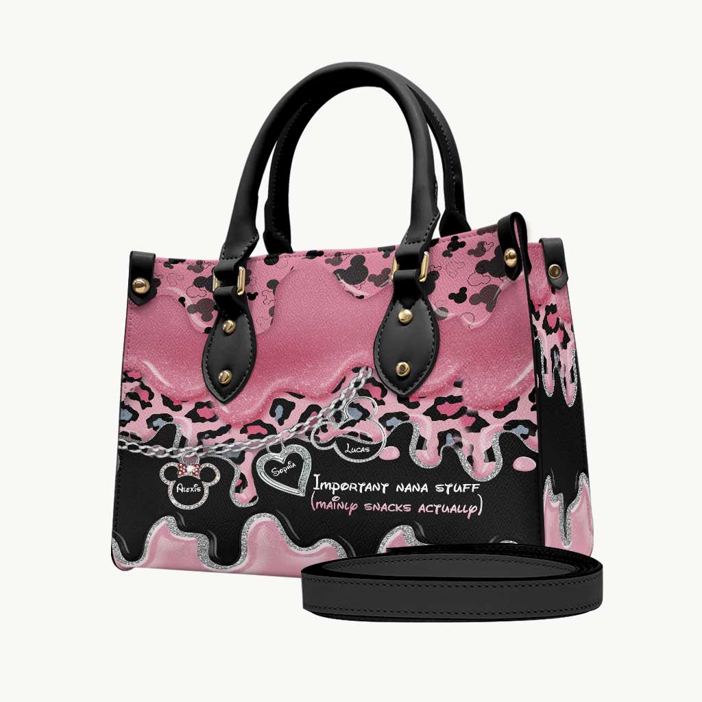 Personalized Leather Handbag for Nana | Custom Gift for Christmas Leather Handbag GradoCreations