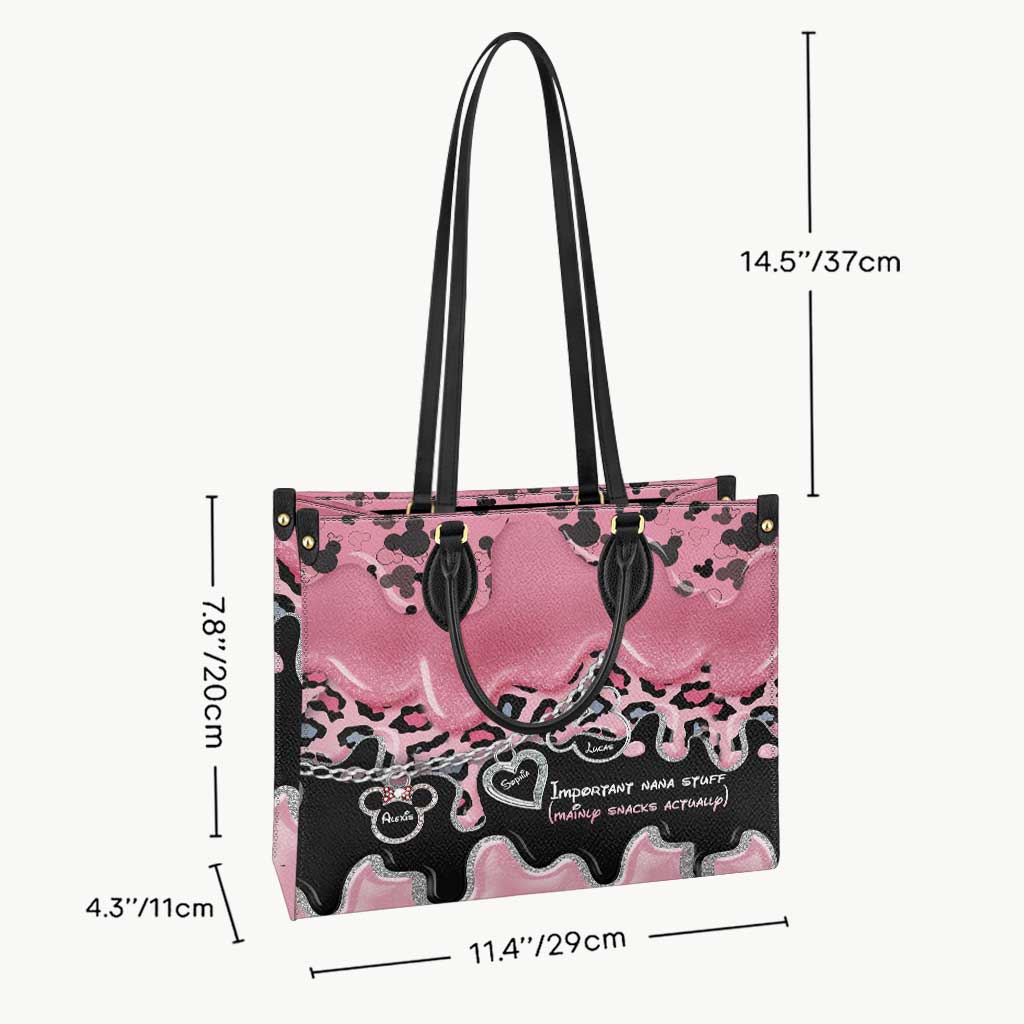 Personalized Leather Handbag for Nana | Custom Gift for Christmas Leather Handbag GradoCreations