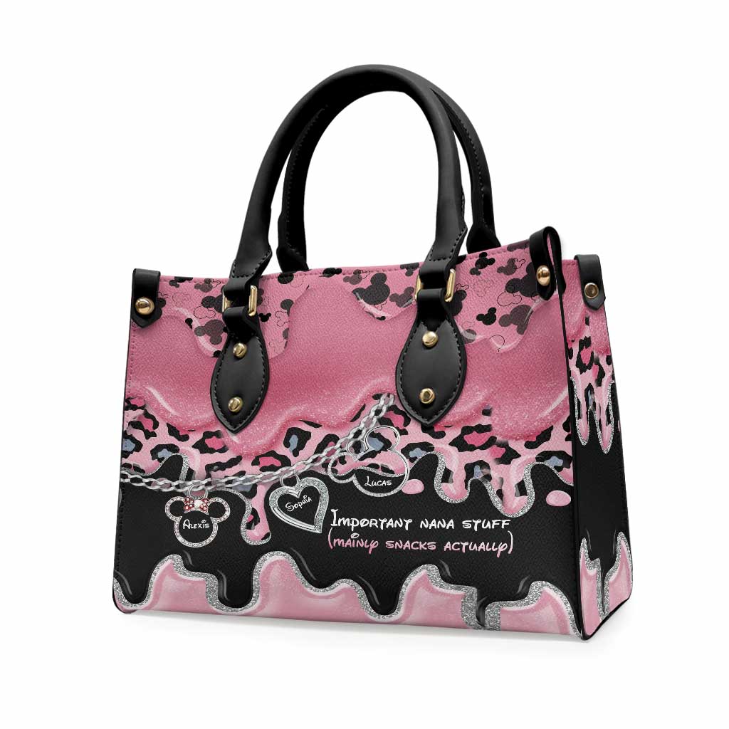 Personalized Leather Handbag for Nana | Custom Gift for Christmas Leather Handbag GradoCreations