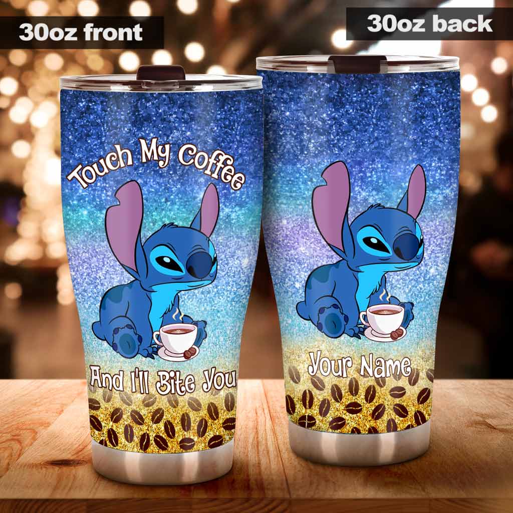 Personalized Touch My Coffee Tumbler Custom Name Gift Tumbler GradoCreations