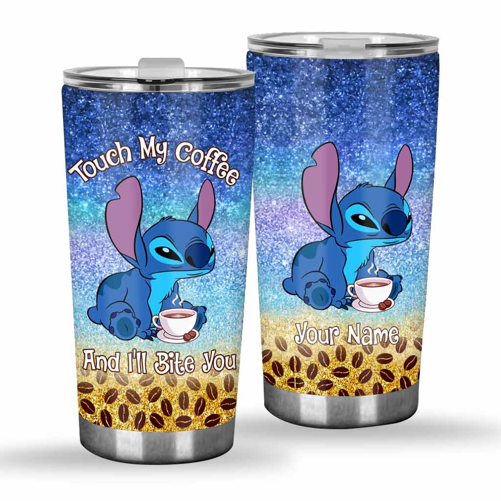 Personalized Touch My Coffee Tumbler Custom Name Gift Tumbler GradoCreations