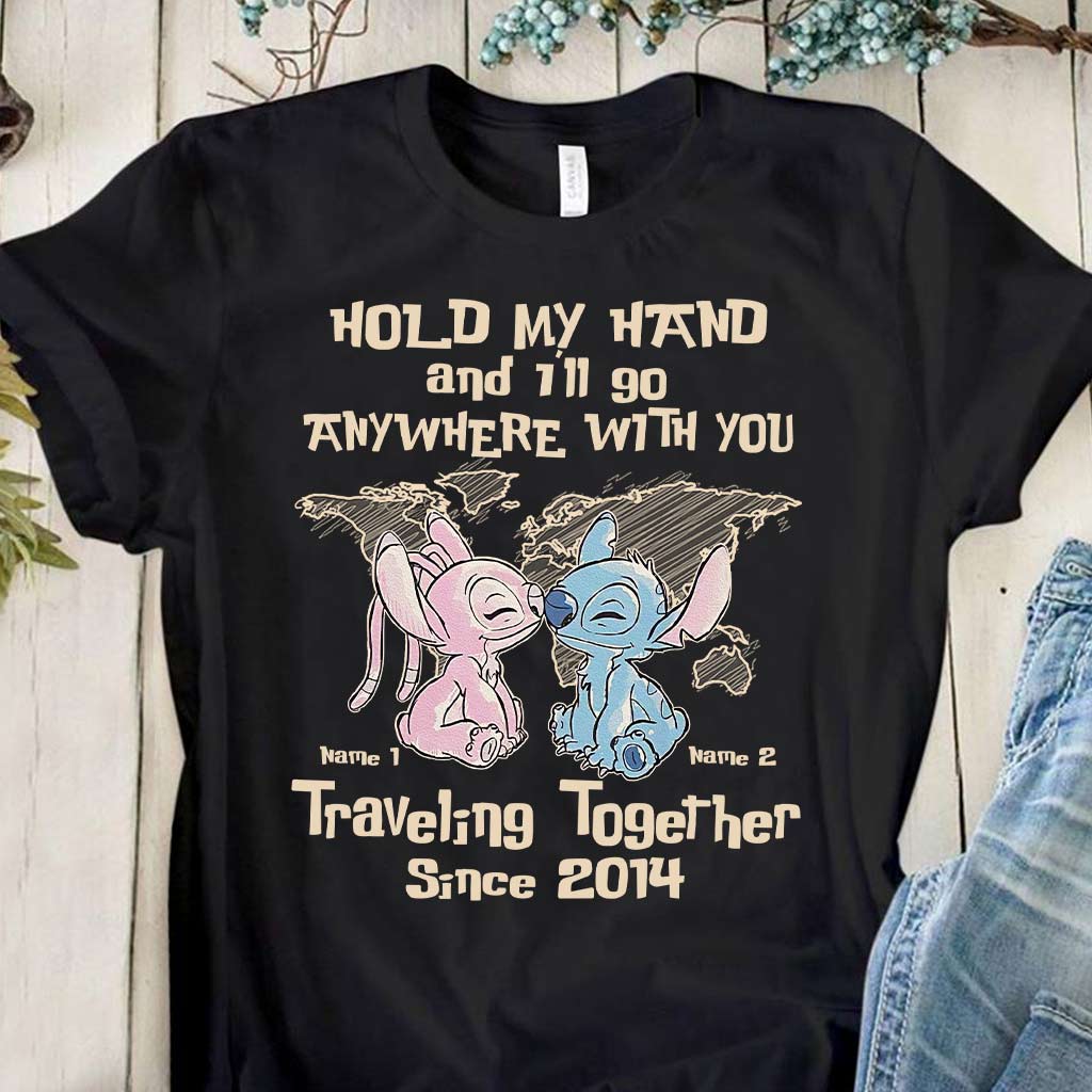 Personalized Couple Ohana T-Shirt & Hoodie Custom Names Gift T-shirt & Hoodie GradoCreations
