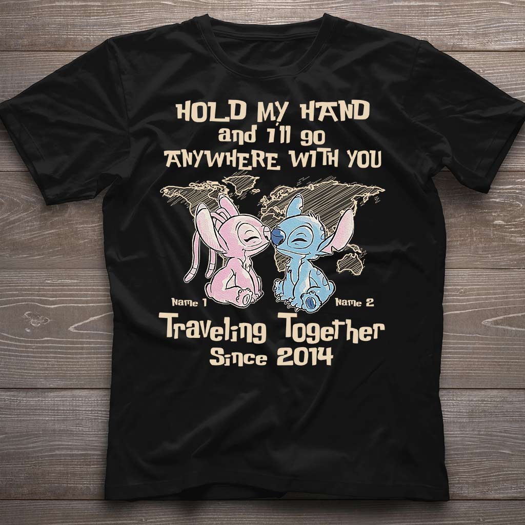 Personalized Couple Ohana T-Shirt & Hoodie Custom Names Gift T-shirt & Hoodie GradoCreations