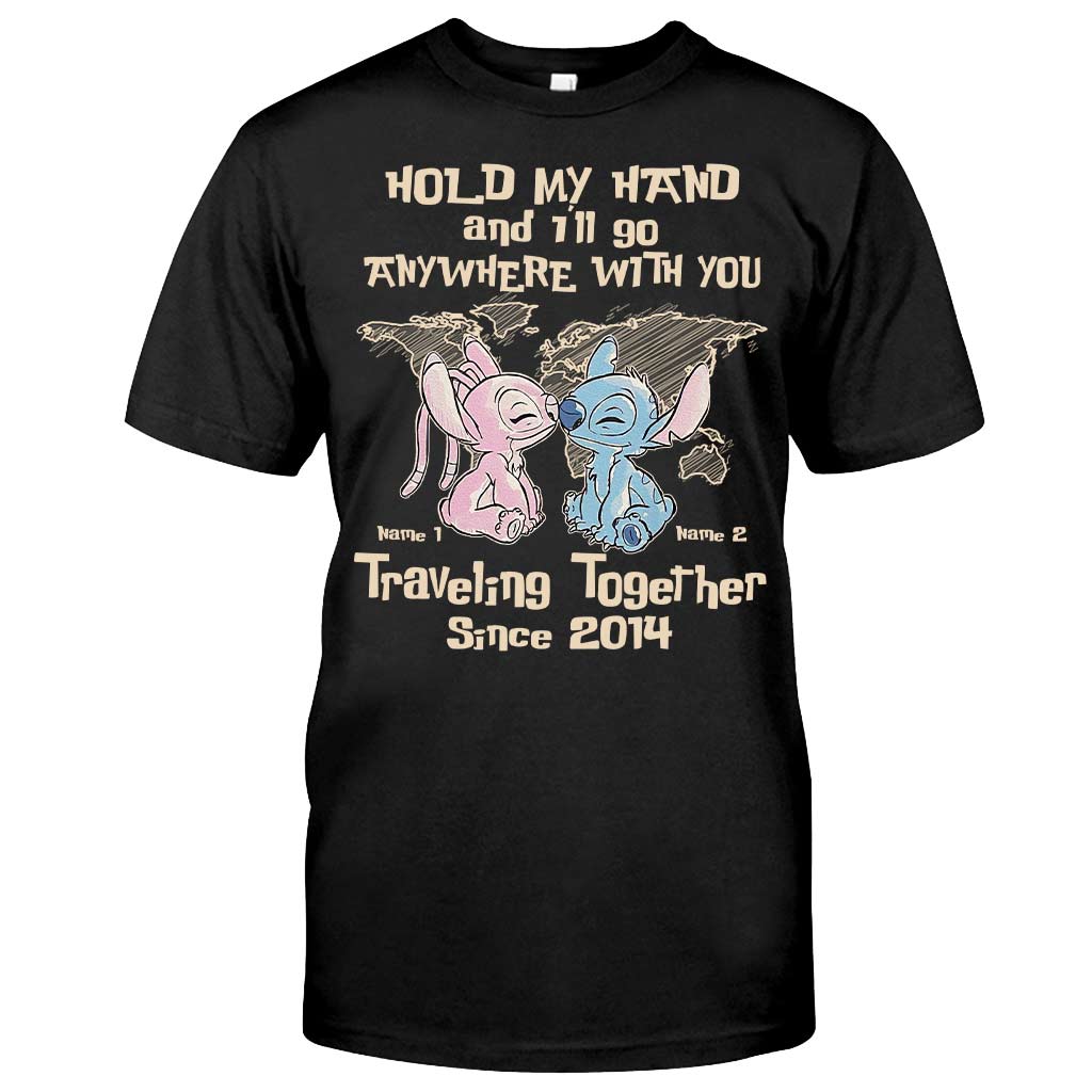 Personalized Couple Ohana T-Shirt & Hoodie Custom Names Gift T-shirt & Hoodie GradoCreations