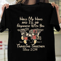 Personalized Couple T-shirt Custom Names Travel Together Gift T-shirt & Hoodie GradoCreations