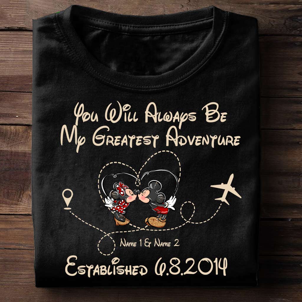 Personalized Couple Mouse T-shirt & Hoodie Gift for Valentine’s Day T-shirt & Hoodie GradoCreations