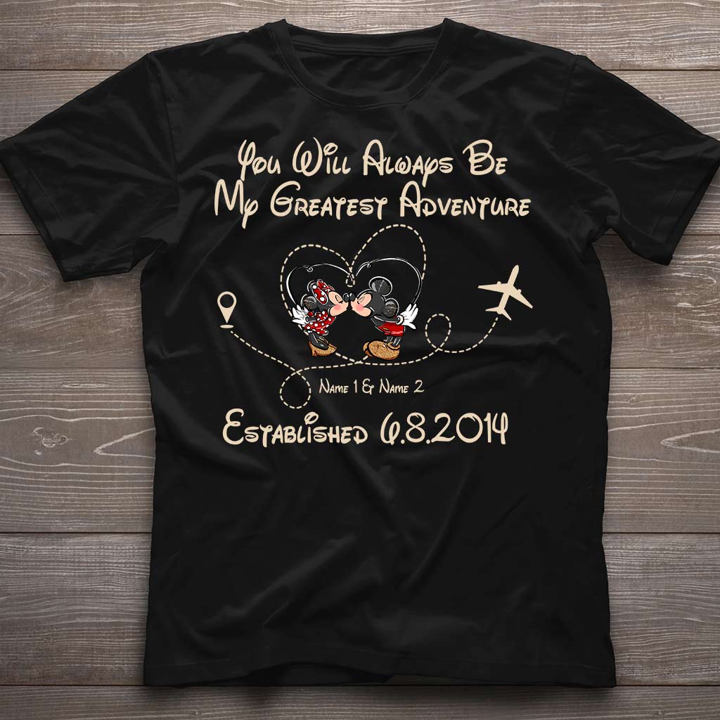 Personalized Couple Mouse T-shirt & Hoodie Gift for Valentine’s Day T-shirt & Hoodie GradoCreations