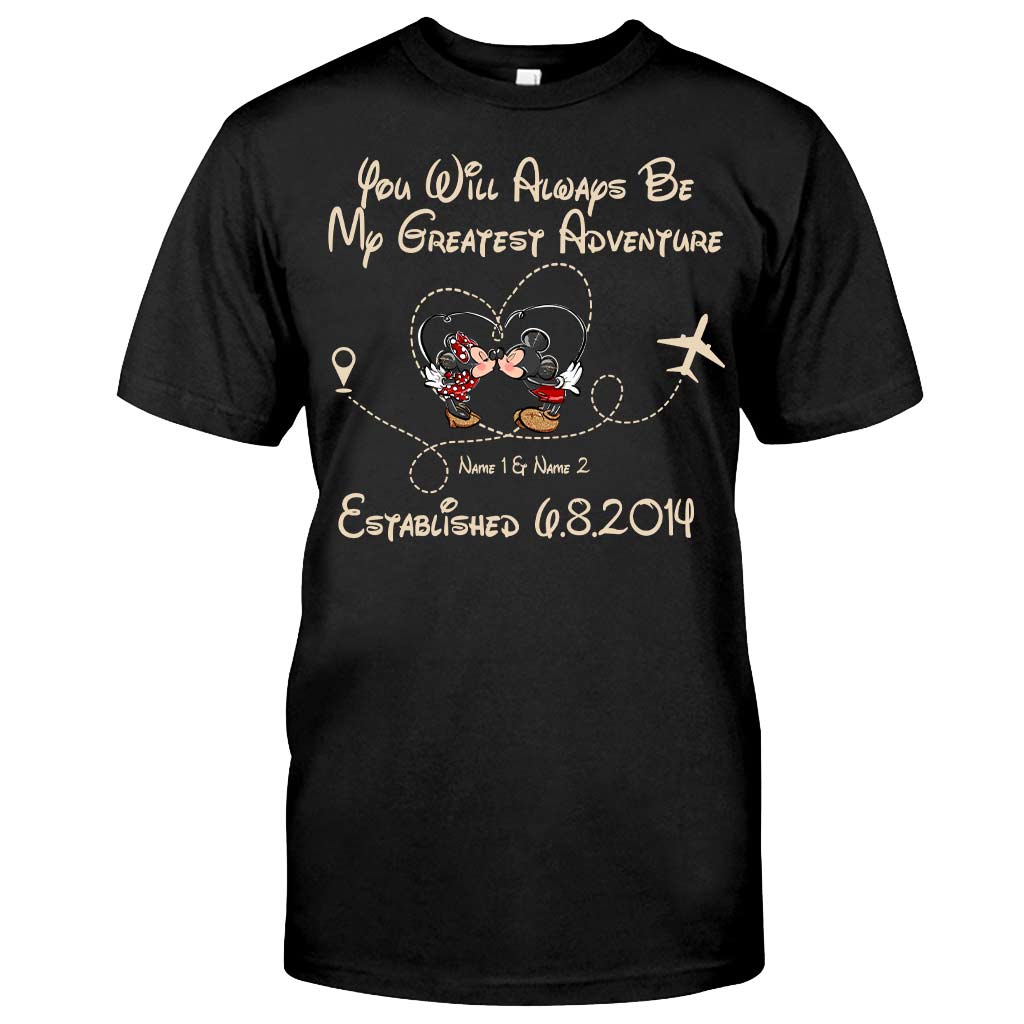 Personalized Couple Mouse T-shirt & Hoodie Gift for Valentine’s Day T-shirt & Hoodie GradoCreations