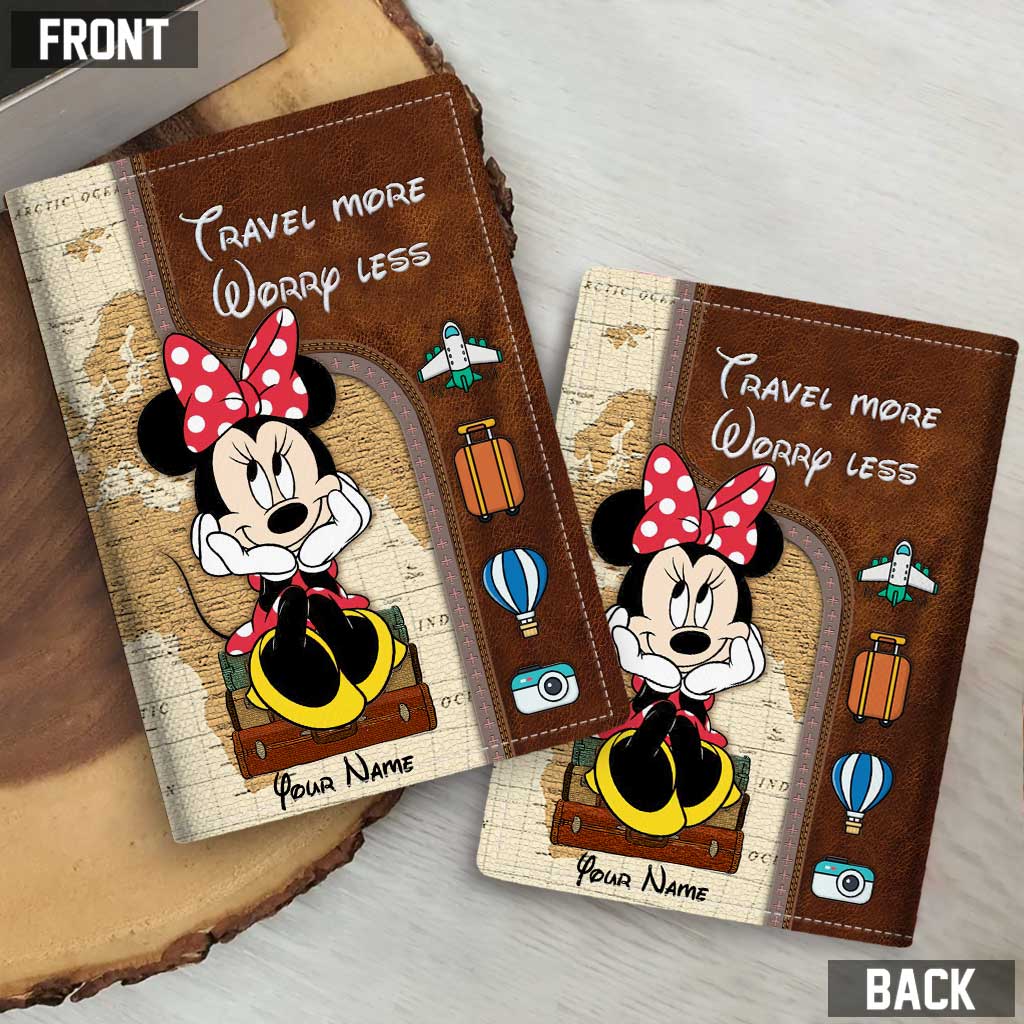 Personalized Minnie Mouse Passport Holder Custom Name Gift Passport Holder GradoCreations