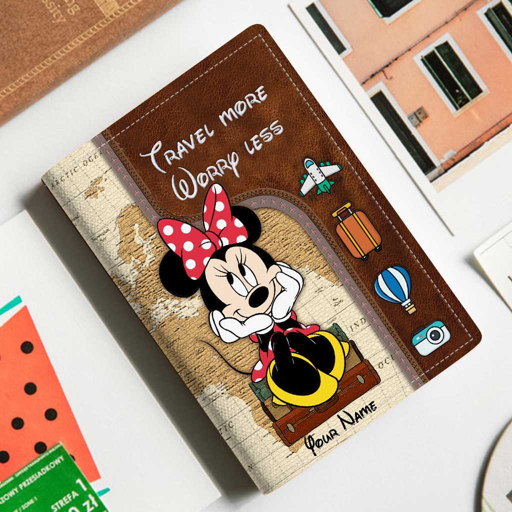 Personalized Minnie Mouse Passport Holder Custom Name Gift Passport Holder GradoCreations