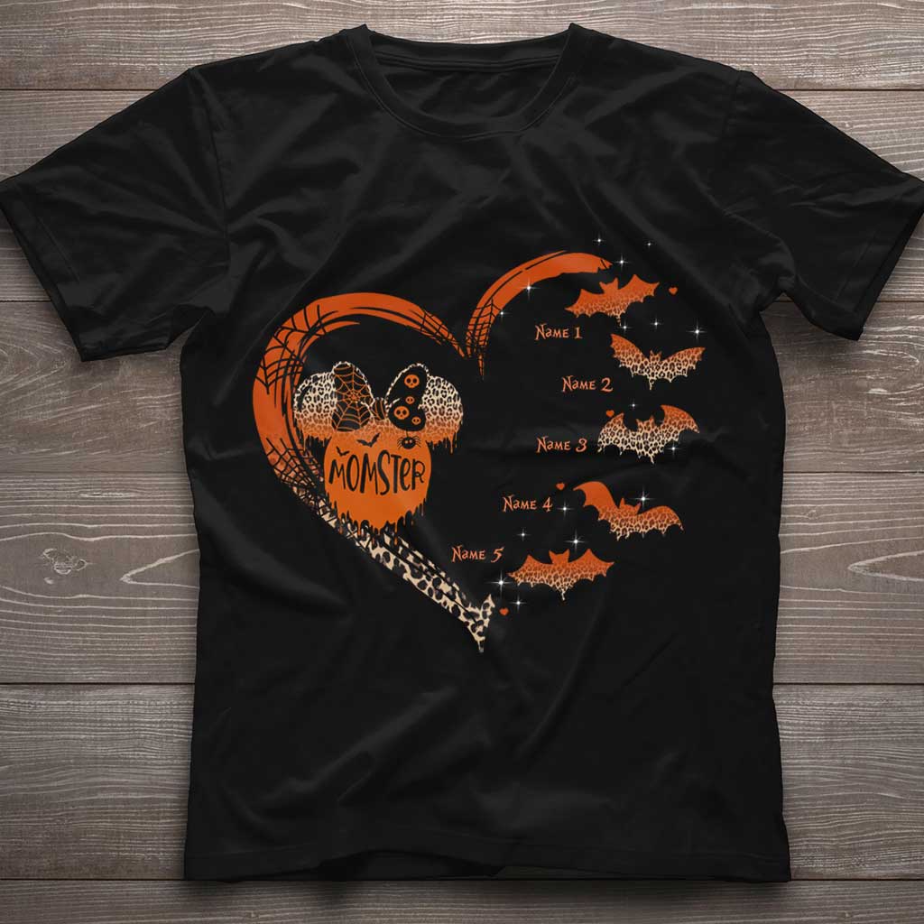 Personalized Halloween Momster T-Shirt & Hoodie Gift for Mom T-shirt & Hoodie GradoCreations