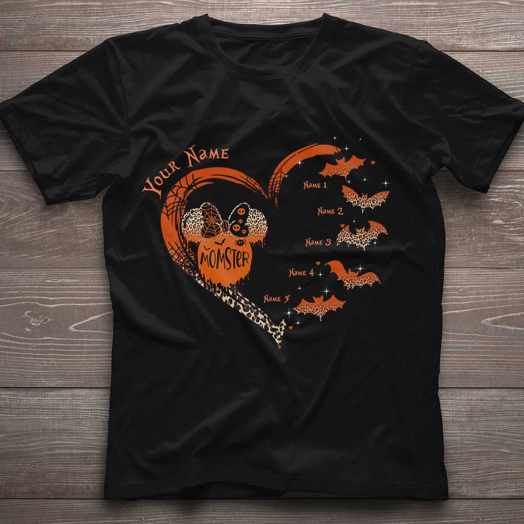 Personalized Halloween Momster T-Shirt & Hoodie Gift for Mom T-shirt & Hoodie GradoCreations