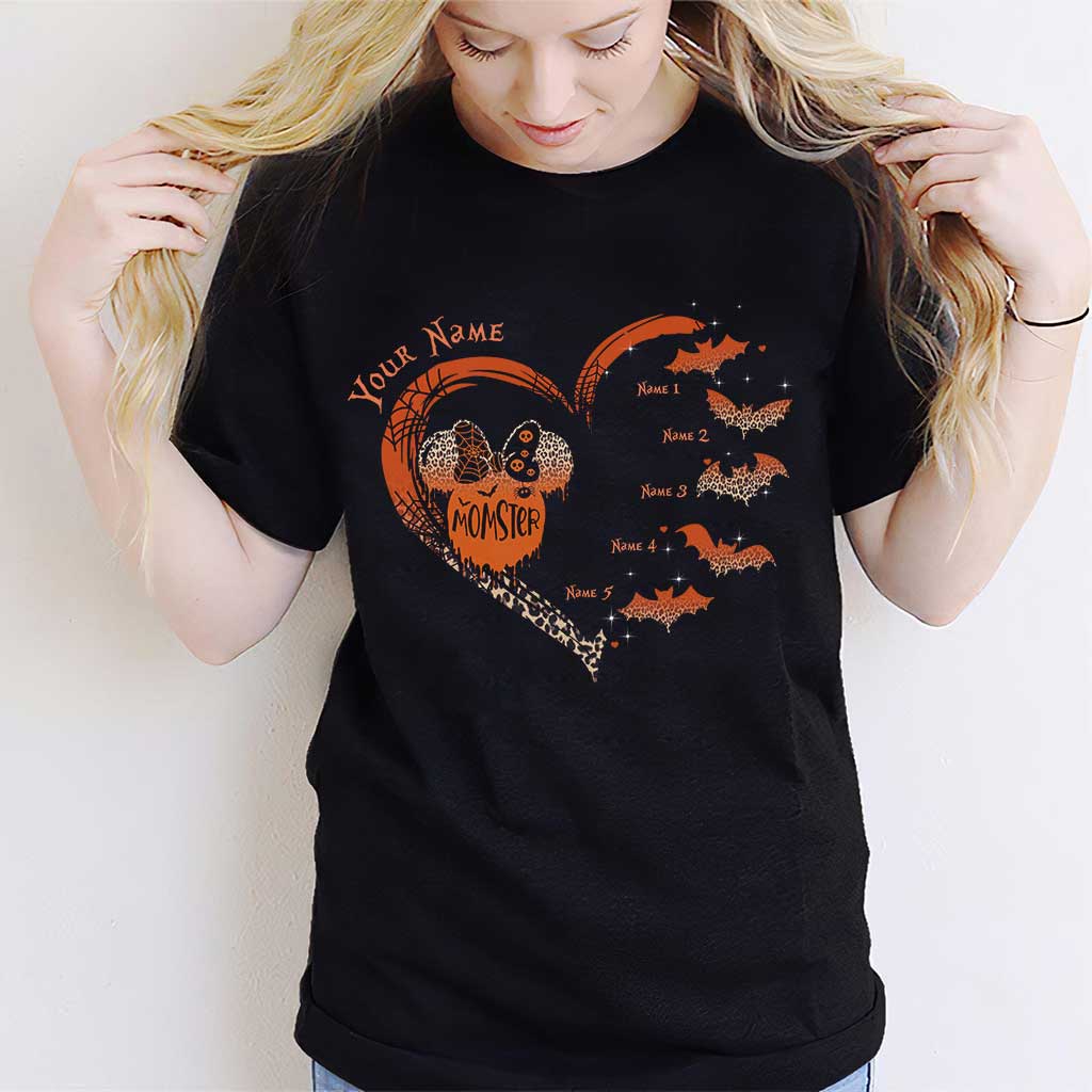 Personalized Halloween Momster T-Shirt & Hoodie Gift for Mom T-shirt & Hoodie GradoCreations