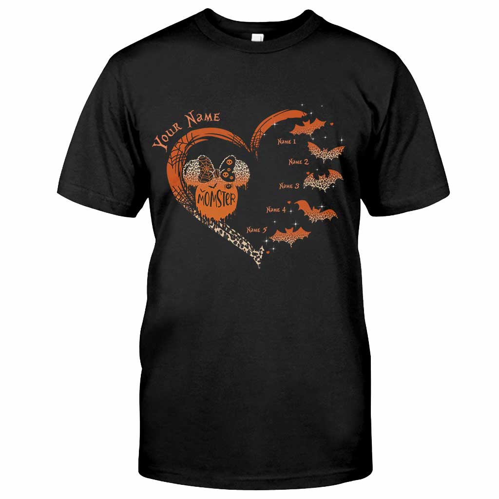 Personalized Halloween Momster T-Shirt & Hoodie Gift for Mom T-shirt & Hoodie GradoCreations
