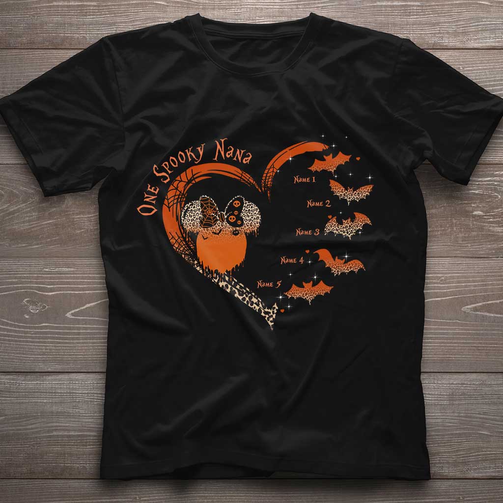 Personalized Halloween T-Shirt & Hoodie for Grandma | Spooky Nana Gift T-shirt & Hoodie GradoCreations