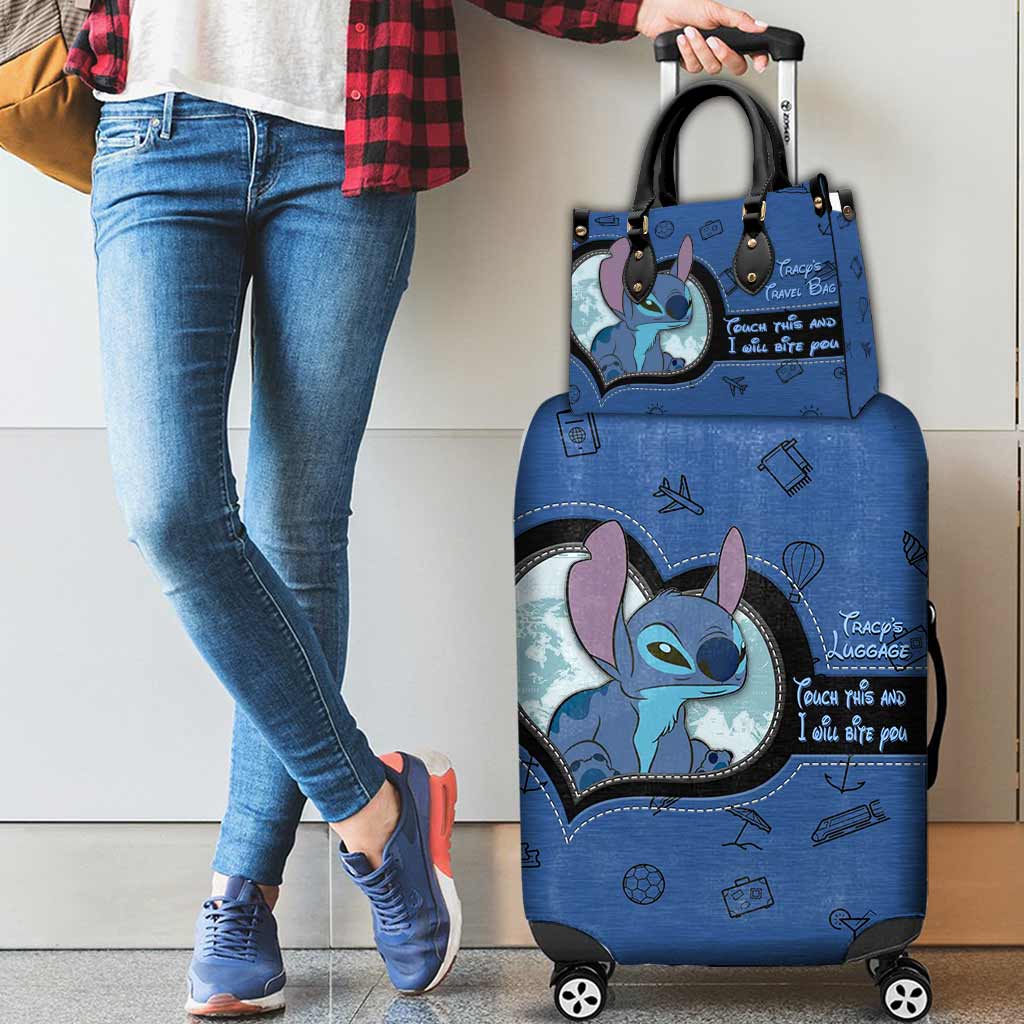 Personalized Leather Handbag & Luggage Cover Gift for Travelers Leather Handbag & Luggage Cover GradoCreations