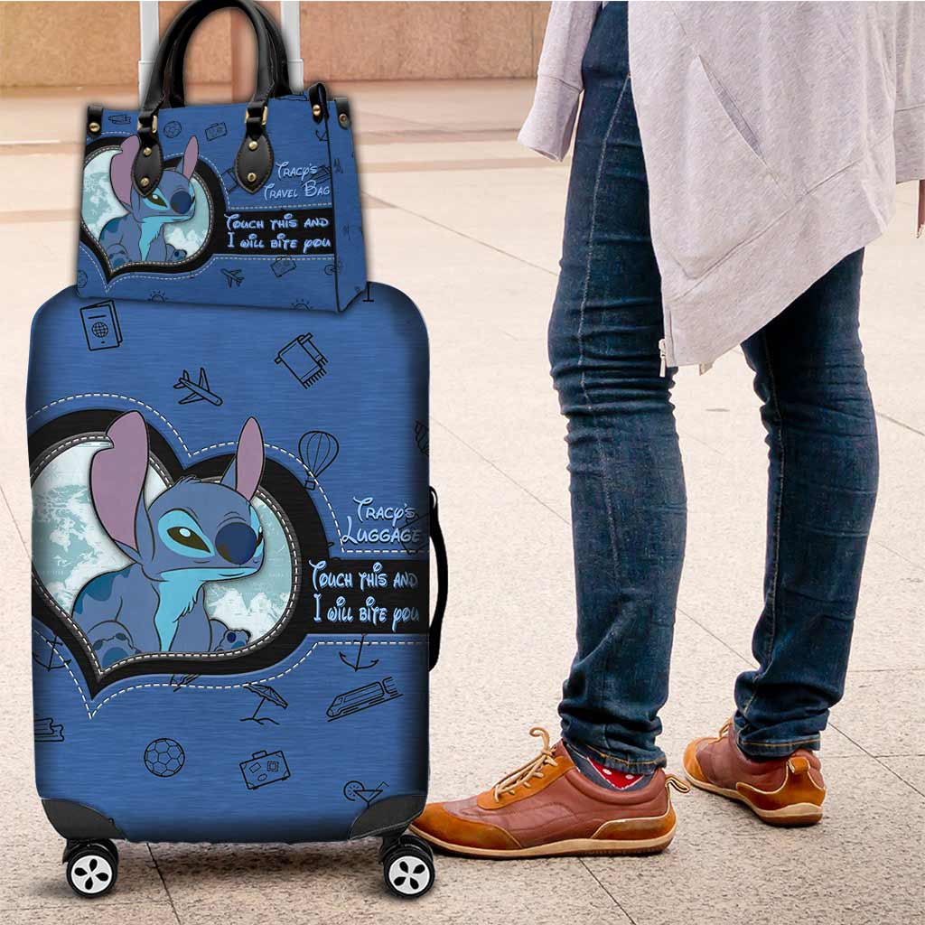 Personalized Leather Handbag & Luggage Cover Gift for Travelers Leather Handbag & Luggage Cover GradoCreations