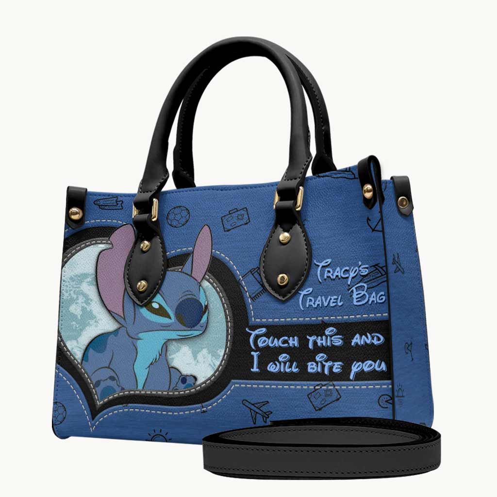 Personalized Leather Handbag & Luggage Cover Gift for Travelers Leather Handbag & Luggage Cover GradoCreations