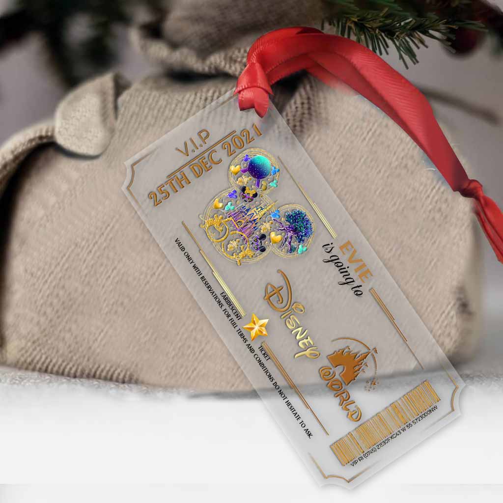 Personalized Christmas Mouse Ornament Custom Name Gift Ornament GradoCreations