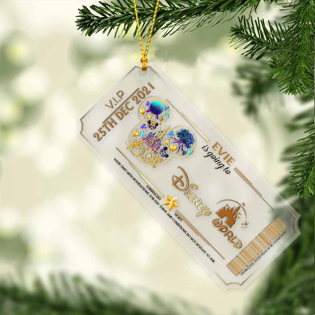 Personalized Christmas Mouse Ornament Custom Name Gift Ornament GradoCreations