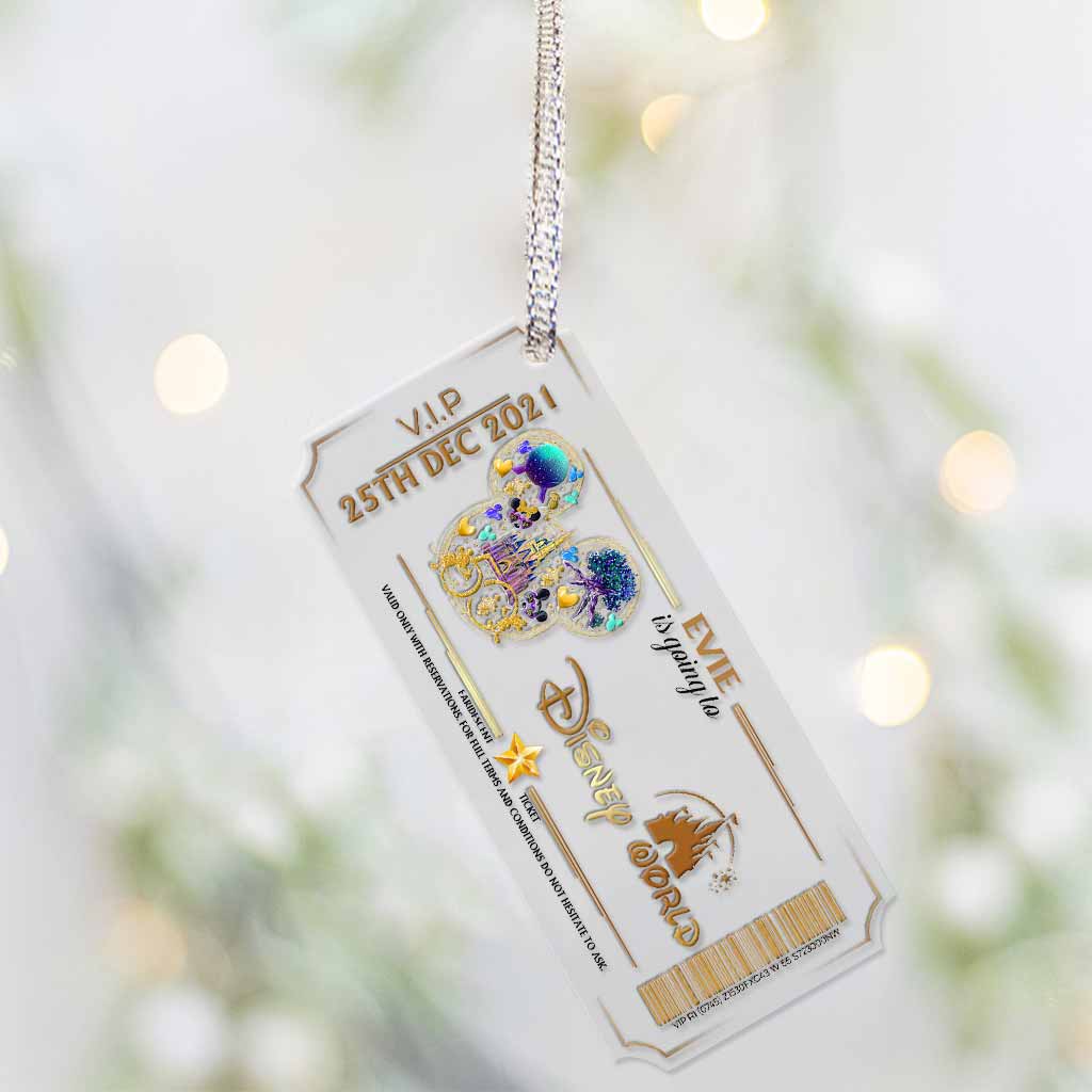 Personalized Christmas Mouse Ornament Custom Name Gift Ornament GradoCreations