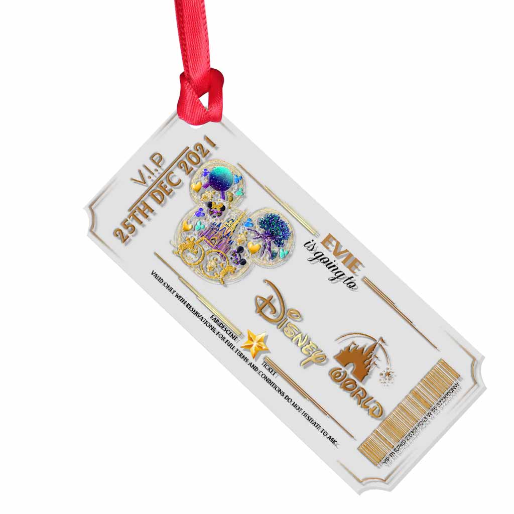 Personalized Christmas Mouse Ornament Custom Name Gift Ornament GradoCreations