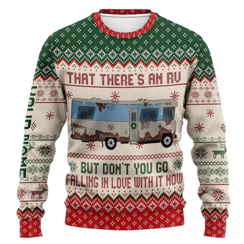 Personalized RV Christmas Sweater Custom Name Gift Sweater GradoCreations