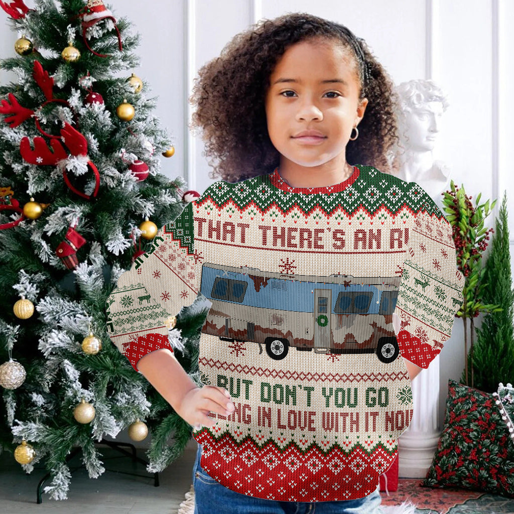 Personalized RV Christmas Sweater Custom Name Gift Sweater GradoCreations