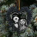 Personalized Gothic Love Ornament Custom Name Holiday Gift Layers Mix Ornament GradoCreations