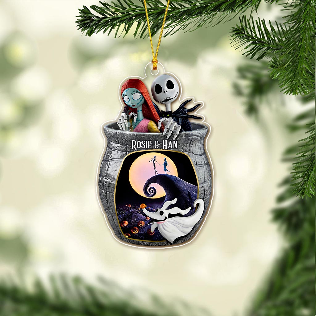 Personalized Nightmare Before Christmas Ornament Custom Name Gift Ornament GradoCreations