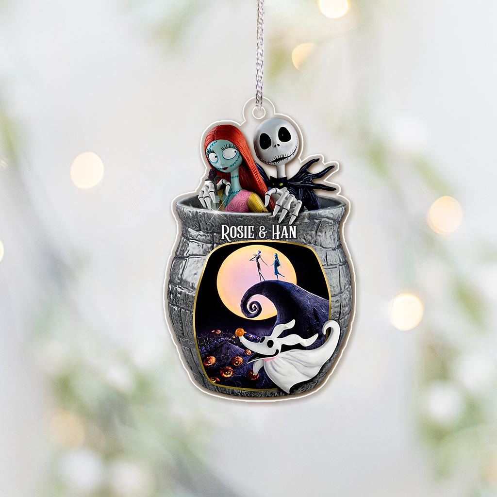Personalized Nightmare Before Christmas Ornament Custom Name Gift Ornament GradoCreations