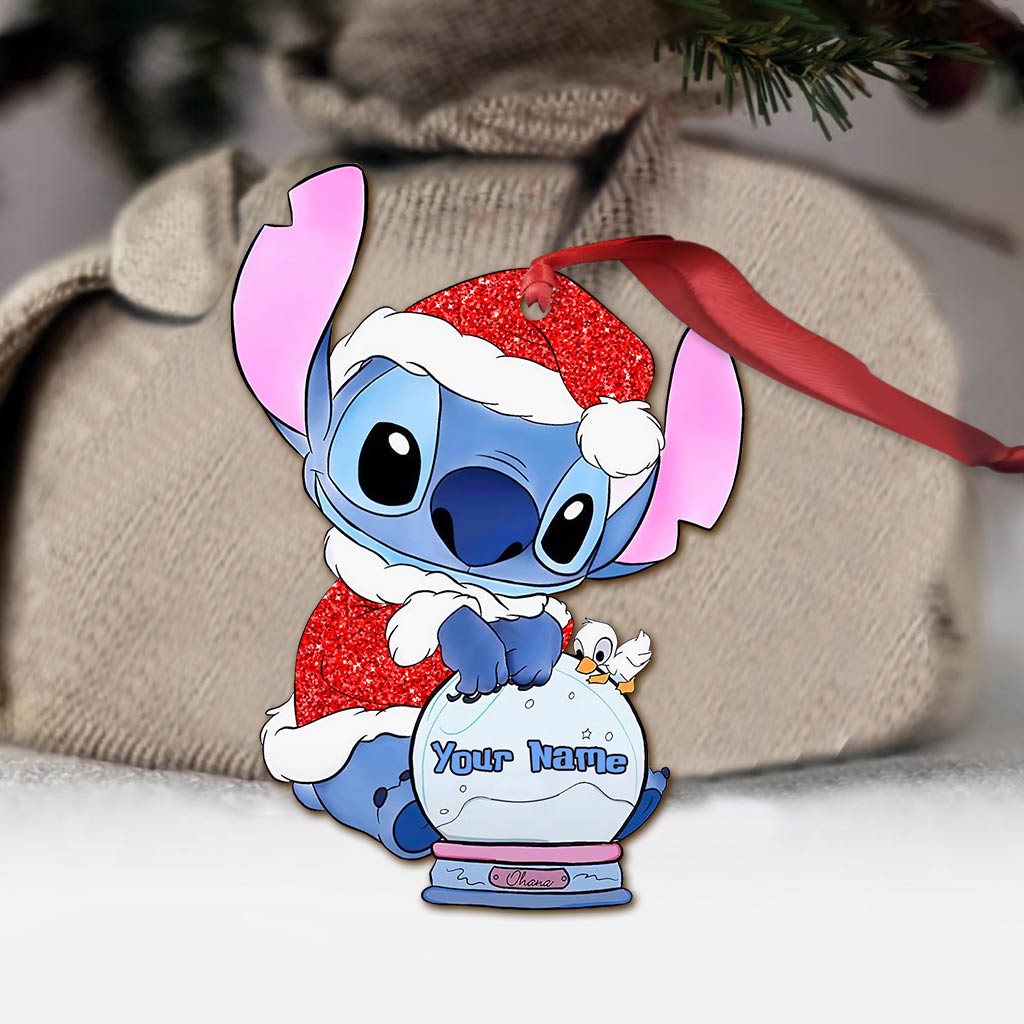 Personalized Christmas Ohana Ornament Custom Name Gift Ornament GradoCreations