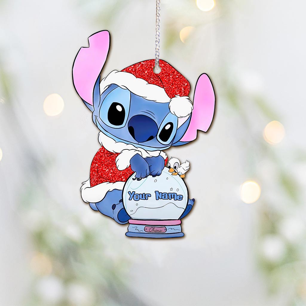 Personalized Christmas Ohana Ornament Custom Name Gift Ornament GradoCreations