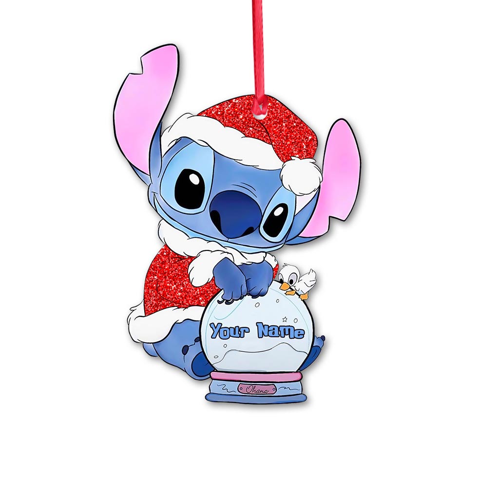 Personalized Christmas Ohana Ornament Custom Name Gift Ornament GradoCreations