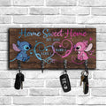 Personalized Rustic Key Rack with Names for Housewarming Gift Key Rack GradoCreations