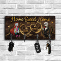 Personalized Rustic Wood Key Rack with Custom Names for Home Decor Key Rack GradoCreations