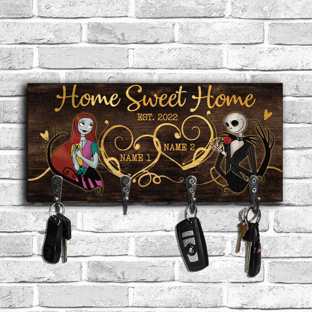Personalized Rustic Wood Key Rack with Custom Names for Home Decor Key Rack GradoCreations
