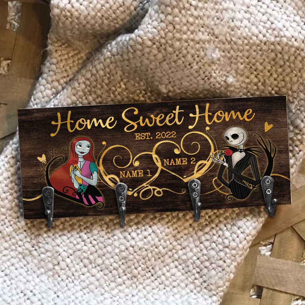Personalized Rustic Wood Key Rack with Custom Names for Home Decor Key Rack GradoCreations