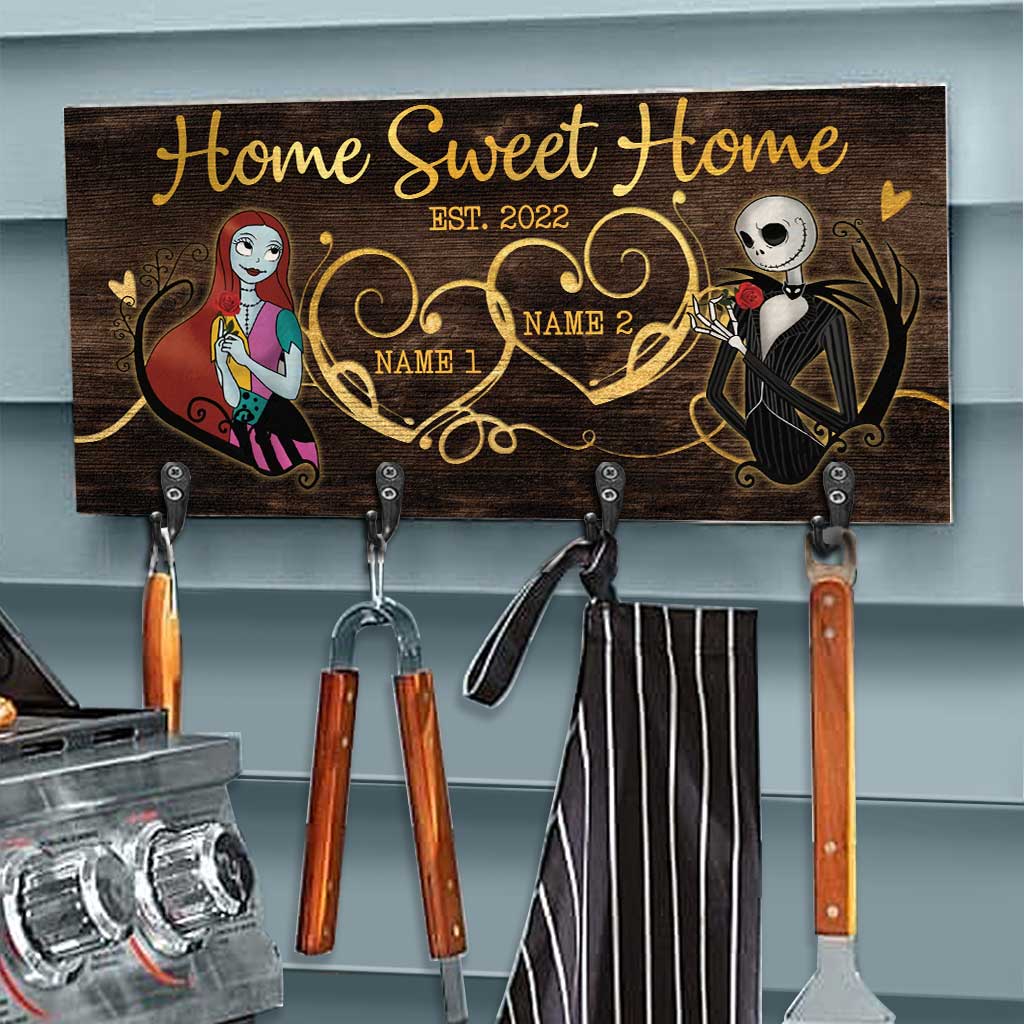 Personalized Rustic Wood Key Rack with Custom Names for Home Decor Key Rack GradoCreations
