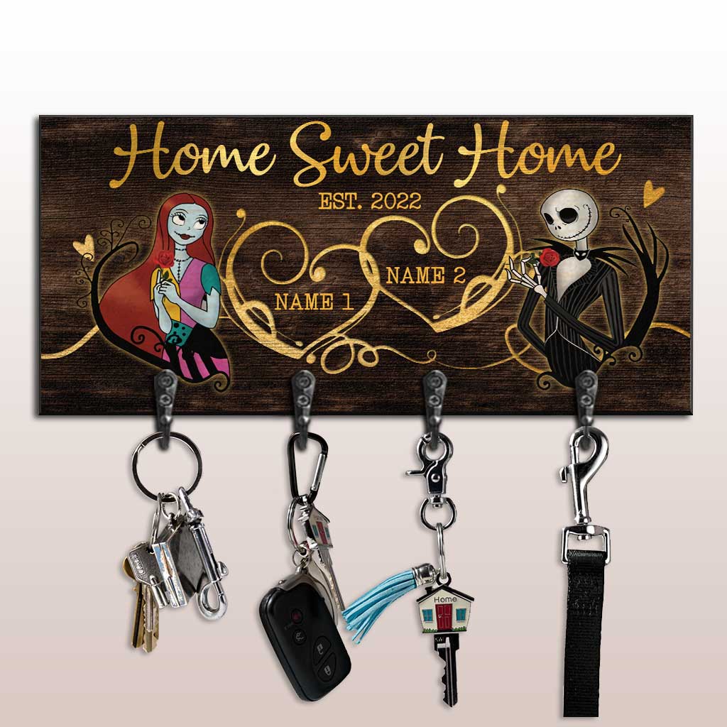 Personalized Rustic Wood Key Rack with Custom Names for Home Decor Key Rack GradoCreations