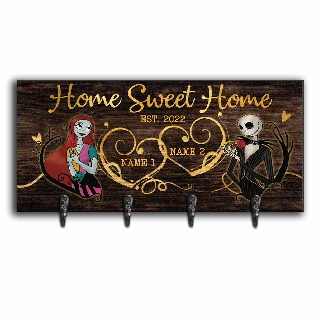 Personalized Rustic Wood Key Rack with Custom Names for Home Decor Key Rack GradoCreations