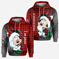 Personalized Christmas Couple Hoodies Custom Design Gift All Over Shirt GradoCreations