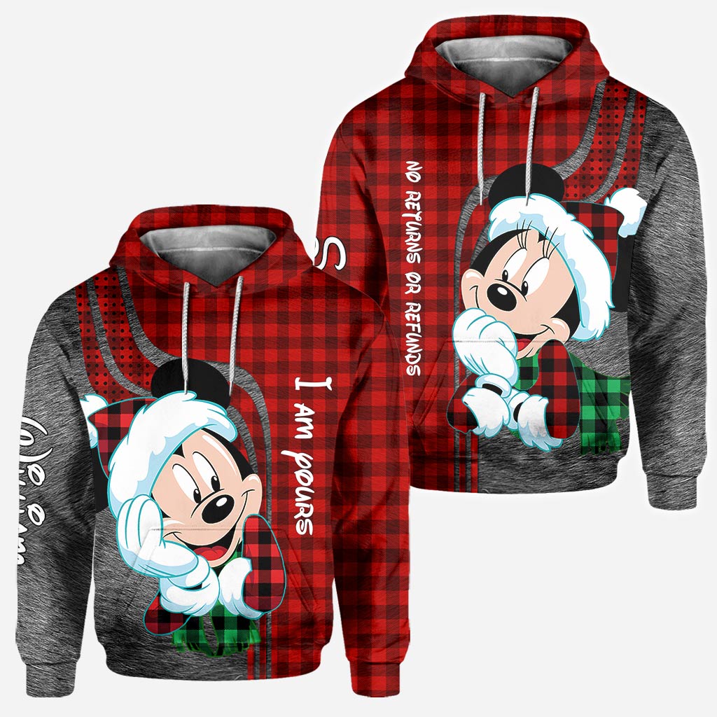Personalized Christmas Couple Hoodies Custom Design Gift All Over Shirt GradoCreations