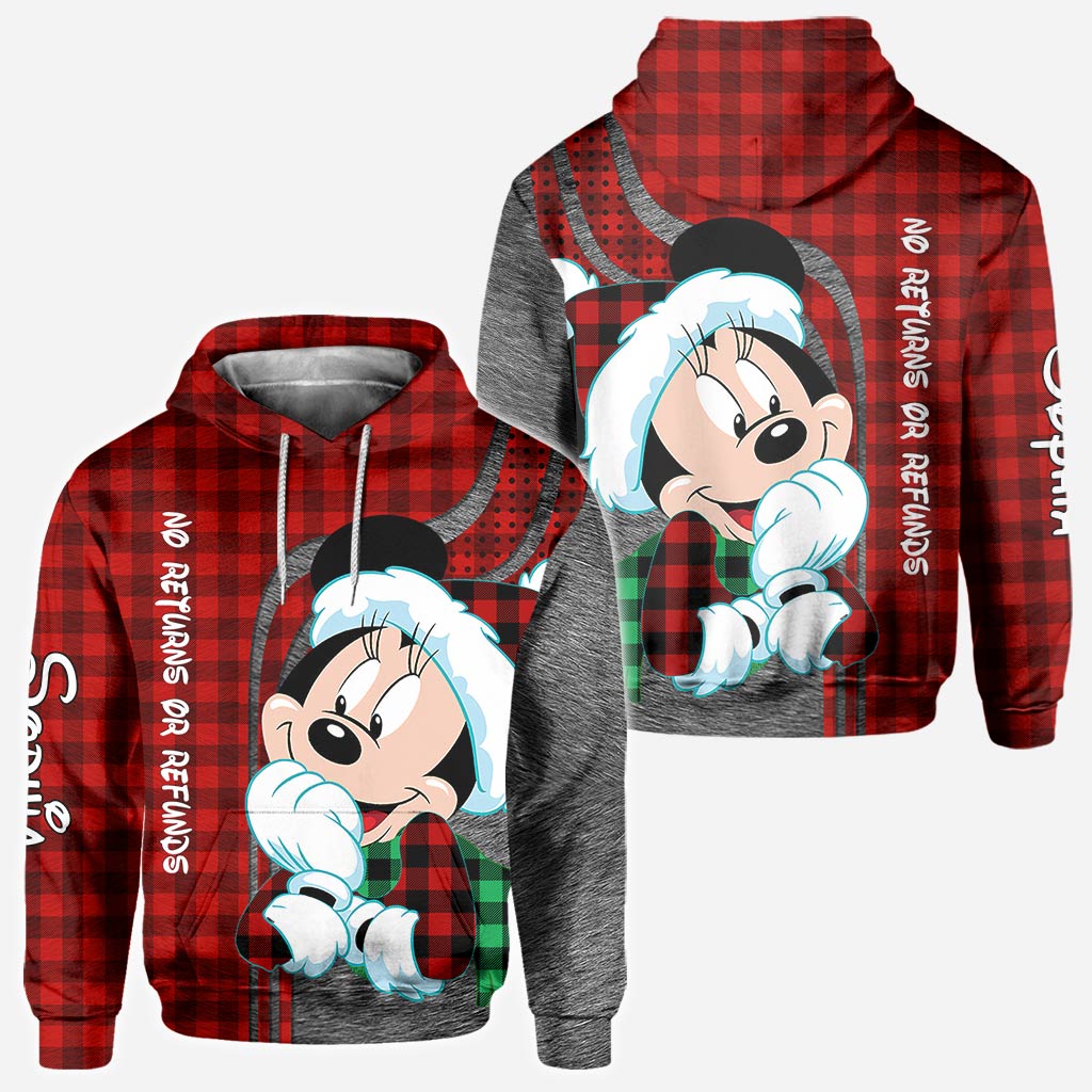 Personalized Christmas Couple Hoodies Custom Design Gift All Over Shirt GradoCreations
