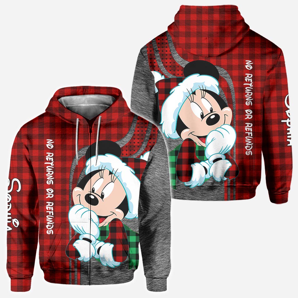Personalized Christmas Couple Hoodies Custom Design Gift All Over Shirt GradoCreations