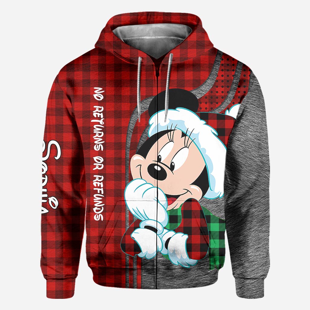 Personalized Christmas Couple Hoodies Custom Design Gift All Over Shirt GradoCreations