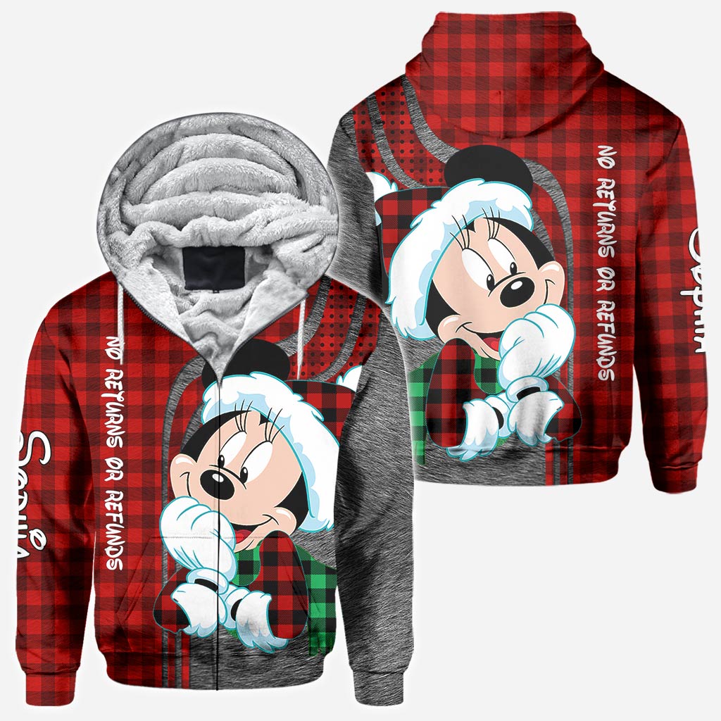 Personalized Christmas Couple Hoodies Custom Design Gift All Over Shirt GradoCreations