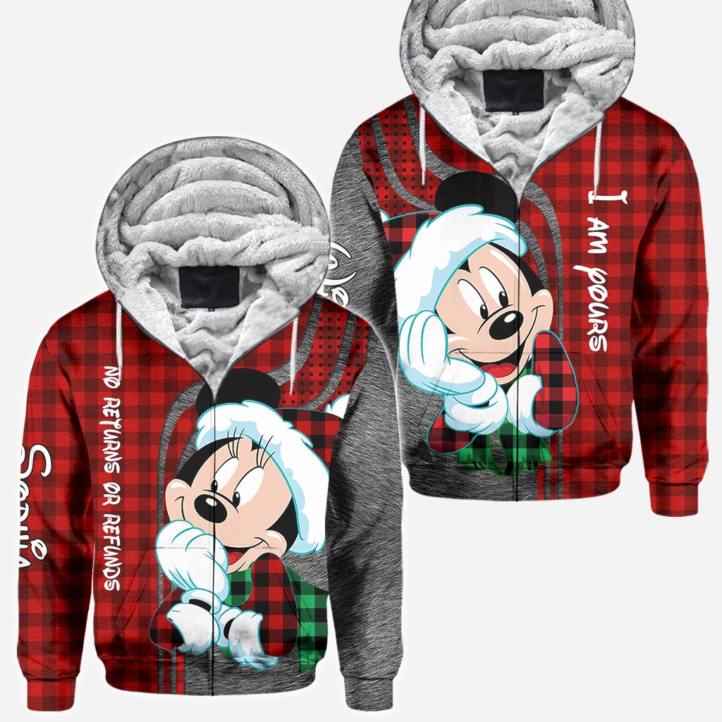 Personalized Christmas Couple Hoodies Custom Design Gift All Over Shirt GradoCreations