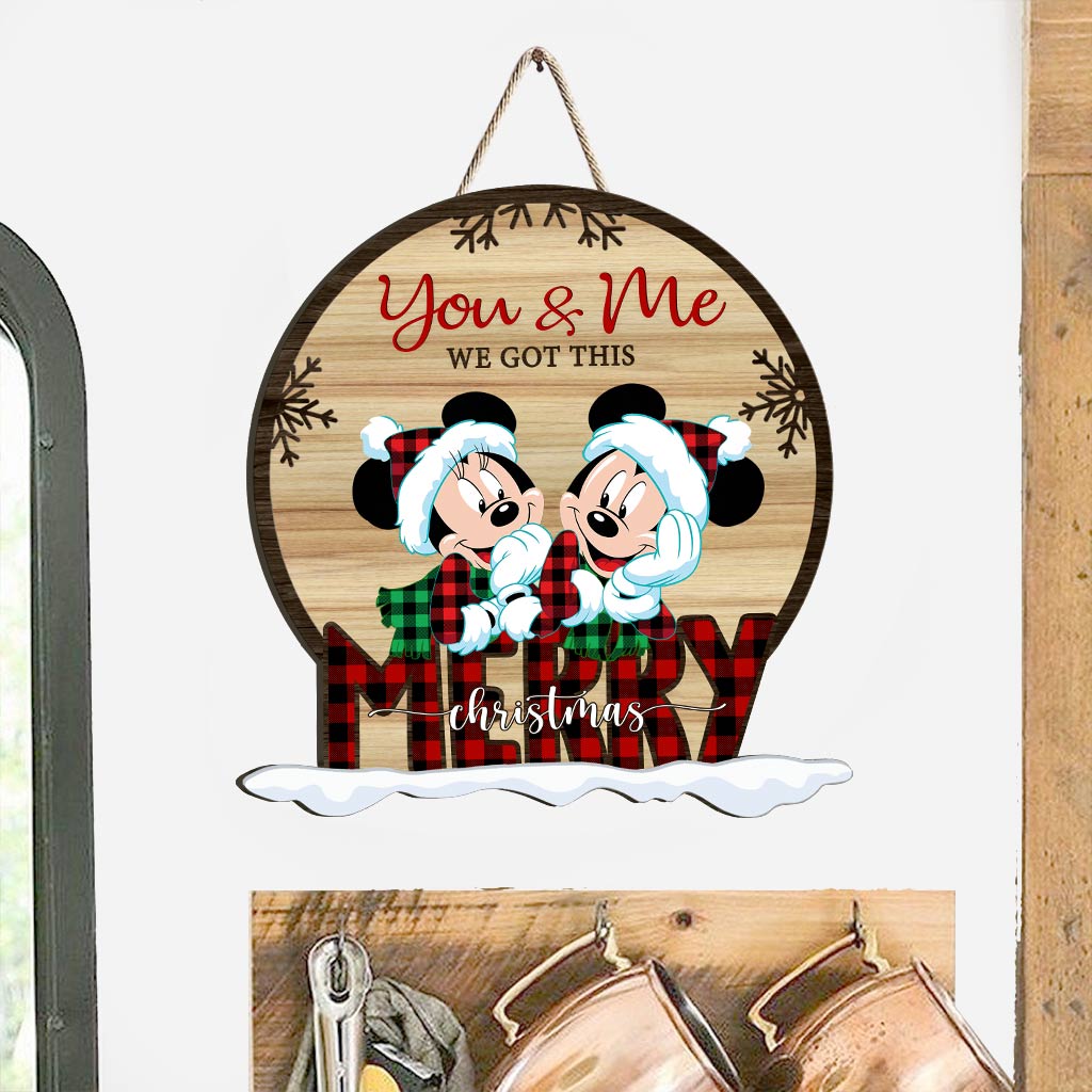 Personalized Christmas Couple Wood Sign Custom Name Decor Wood Sign GradoCreations