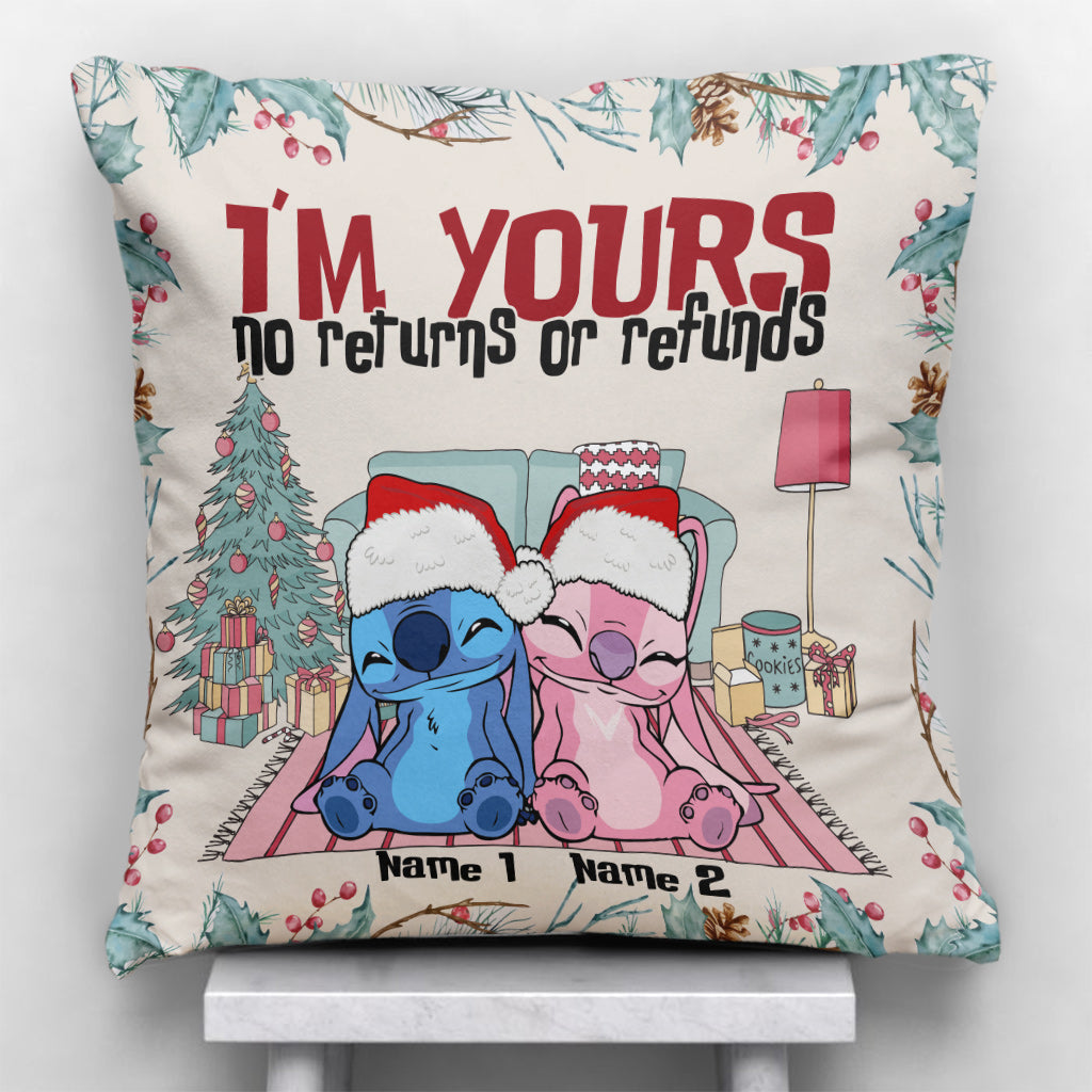 Personalized Christmas Ohana Throw Pillow Custom Names Gift Throw Pillow GradoCreations